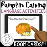Pumpkin Speech Therapy Activities Halloween Pumpkin Carvin