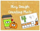 Pumpkin Spice LOVE Counting Mats with Play Dough