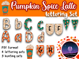 Pumpkin Spice Latte - Fall Lettering Set