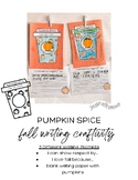 Pumpkin Spice Writing Craftivity - Fall - Respect