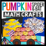 Pumpkin Spider Bat Math Crafts | Bulletin Board Activities