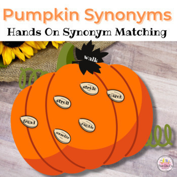 Preview of Synonym Activity | Fall Synonym Activity | Pumpkin Synonym Practice