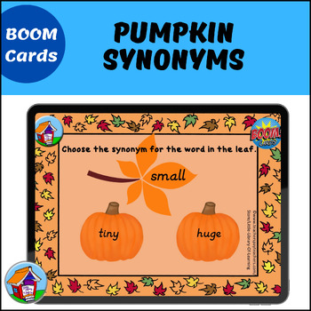 Preview of Pumpkin Synonyms BOOM Cards