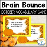 Pumpkin October Vocabulary Game Task Cards