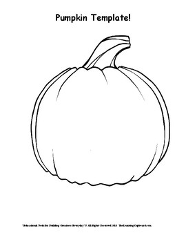 Pumpkin Template! by The Learning Cupboard | Teachers Pay Teachers