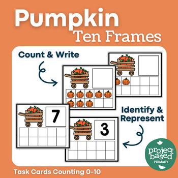 Preview of Pumpkin Ten Frame Cards