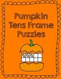 Pumpkin Tens Frame Puzzles