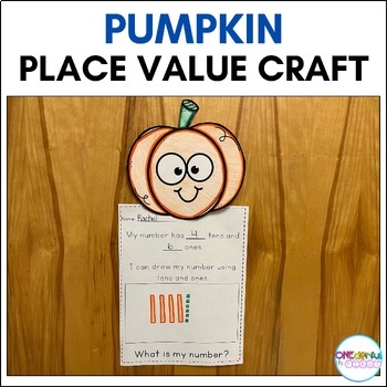 Preview of Pumpkin Tens and Ones Craft (Fall Math Craft)
