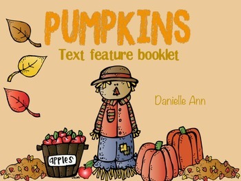 Preview of Pumpkin Text Feature Book