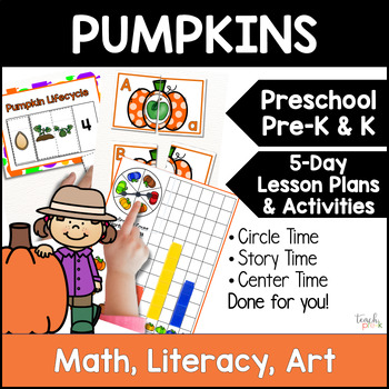 Preview of Pumpkin Activities for Preschool - Preschool Lesson Plans - Pumpkin Crafts