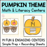 Pumpkin Theme Fall Math and Literacy Centers for Preschool