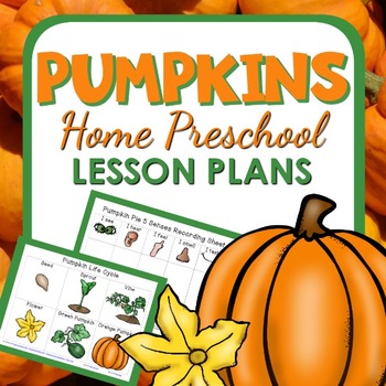 Preview of Pumpkin Theme Home Preschool Lesson Plans