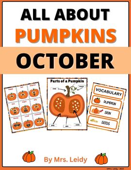 Preview of Pumpkin Theme Math & Literacy Activities for Prechool & Childcare
