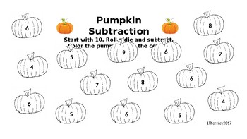 Preview of Pumpkin Theme Math Stations