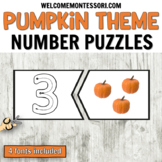 Pumpkin Theme Number Puzzles for Math Centers - Counting 0 to 10