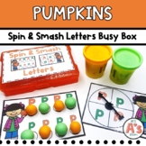 Pumpkin Theme Task Box | Dough Alphabet Activity