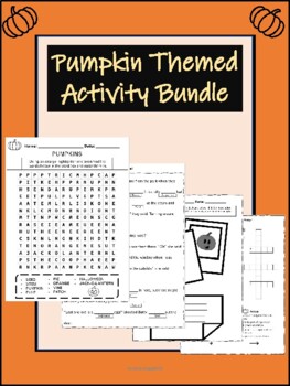 Preview of Pumpkin Themed Activity Packet