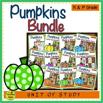 Preview of Pumpkin Themed Literacy & Math Bundle