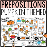 Pumpkin Themed Prepositions Activities - Spatial Concepts-