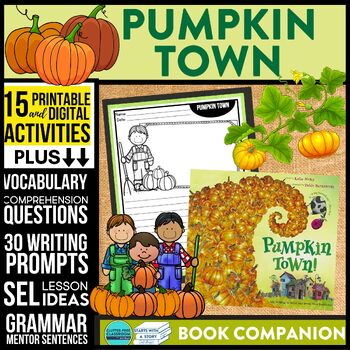 Preview of PUMPKIN TOWN activities READING COMPREHENSION - Book Companion read aloud