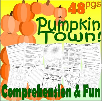 Preview of Pumpkin Town! Fall Read Aloud Book Study Companion Reading Comprehension