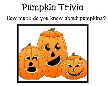 Preview of Pumpkin Trivia