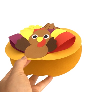 🦃 Paper Plate Fall Turkey Craft for Preschoolers in November