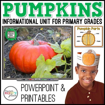 Preview of Pumpkin Unit – All About Pumpkins PowerPoint – Pumpkin Craft & Activities