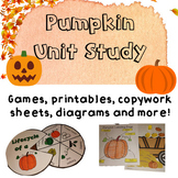 Pumpkin Unit - Fall plant science - Homeschool science, Ja