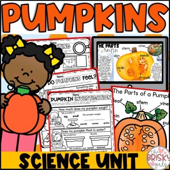 Preview of Pumpkin Unit Kindergarten | Pumpkin Science | Pumpkin Investigation