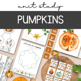 Pumpkin Unit Study, Pumpkin Life Cycle, Fall Montessori un