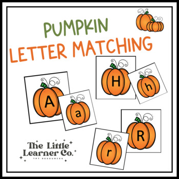 Pumpkin Upper and Lower Case Letter Matching by Enjoying Elementary Shop