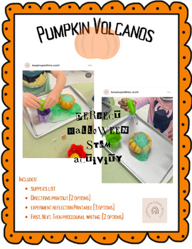 Preview of Pumpkin Volcanos | Halloween STEM