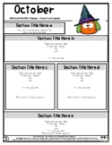 Pumpkin Witch - Editable Newsletter Template - #60CentFind
