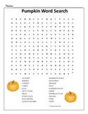 Pumpkin Word Search