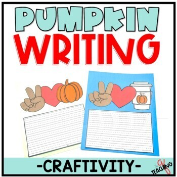 Preview of FALL Pumpkin Writing Craft Activity for October 2nd 3rd Grade