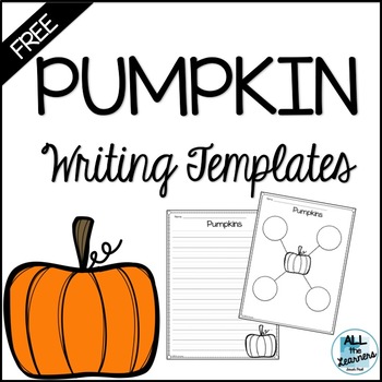 Pumpkin Writing Paper Templates by All the Learners TpT