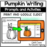Pumpkin Activities with Writing Prompts