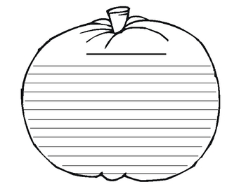 Pumpkin Writing Template By Kasey Nichols Teachers Pay Teachers