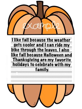 Pumpkin Writing Template | Fall Writing | Easy, Low-Prep Pumpkin Craft