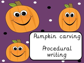 Preview of Pumpkin carving procedural writing