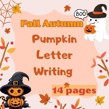 Preview of Pumpkin letter writing activities  | Fall / Halloween Crafts