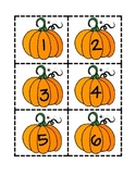 Pumpkin number cards 1-100