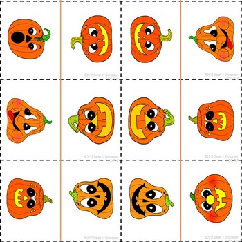 Pumpkino! An Open-Ended Game of Dominoes with Jack-O-Lanterns | TPT