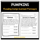 Pumpkin Reading Comprehension Passages and Questions