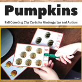 Pumpkins Counting Clip Cards for Fall | Halloween Math Act