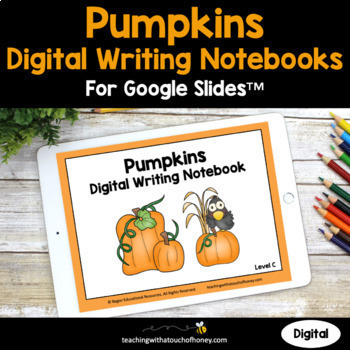 Preview of Pumpkins Digital Interactive Notebooks For Writing