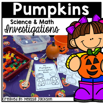 Preview of Pumpkins Fall Science & Math Experiments Investigation Book STEM Exploration