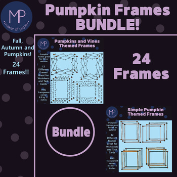 Preview of Pumpkins Frames Bundle