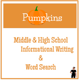 Pumpkins - Informational Writing and Word Search